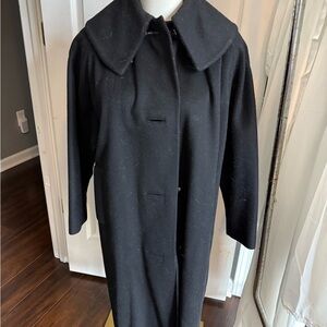 Source Unknown Elegant Black Trench Coat